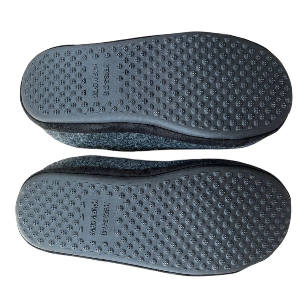 New True Religion Soft House Slippers Gray / Red Logo Men's Size Small 7-8 - Picture 6 of 6